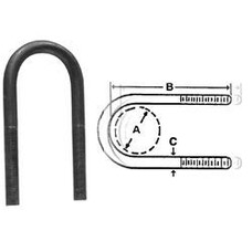 thibert U Bolt Round 2-1/2''