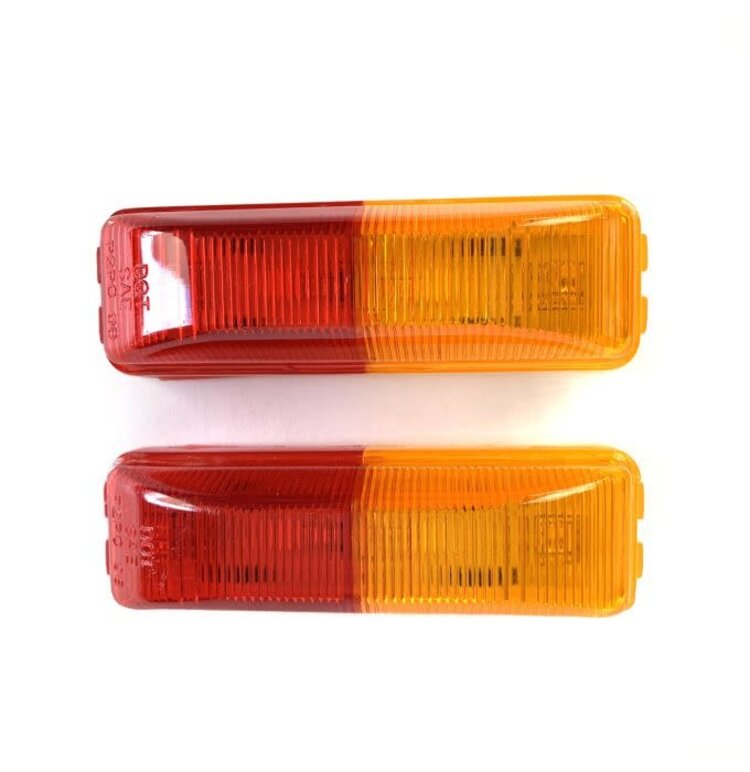Clearence Light Without Bracket 4''x 1'' Amber/Red