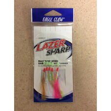 Eagle claw Eagle Claw Rainbow Wing w/Flasher Sabiki Rig, 5/string