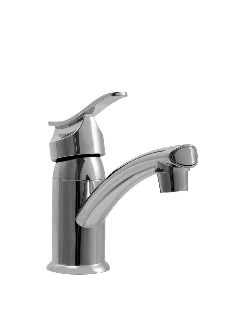 Single lever lavatory chrome polished