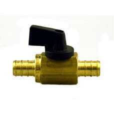 Esco Fresh Water Shut Off Valve; BestPEX; Ball Valve; Straight; 1/2 Inch PEX x 1/2 Inch PEX Connection; 1/4 Turn Shut-Off; Brass;