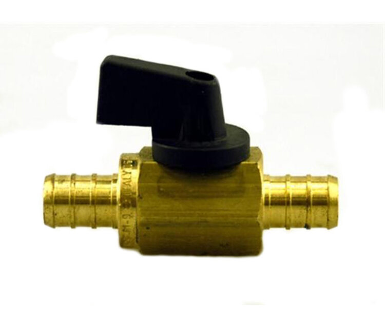 Esco Fresh Water Shut Off Valve; BestPEX; Ball Valve; Straight; 1/2 Inch PEX x 1/2 Inch PEX Connection; 1/4 Turn Shut-Off; Brass;