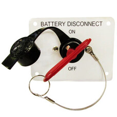 patrick ind Switch - Battery Disconnect - w/Plate Key & Chain & Dust Cover