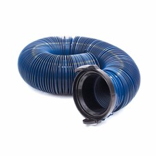 Valterra Sewer Hose; Quick Drain; 10 Foot Extended Length; Quick Drain Standard Duty; 3 Inch Diameter; 8 Mil Vinyl; Blue;