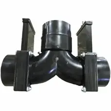 Lasalle Bristol Valve - Term - ABS - 3" - HxHxH - Double Rotating - No Handles