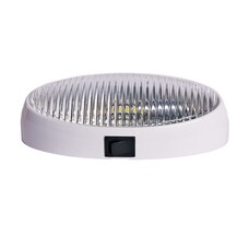 Arcon Porch Light; LED Bulb; 12 Volt ; Clear Lens; White Base; Single; With Switch Arcon Porch Light; LED Bulb; 12 Volt ; Clear Lens; White Base; Single; With Switch