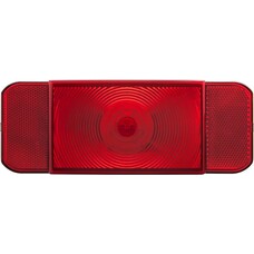 Optronics Trailer Light; Stop/ Turn/ Tail Light; LED; Rectangular Passenger Side; Black Base