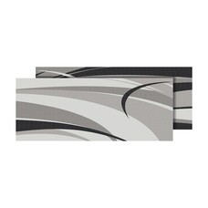 Faulkner Mat Graphic BLK/Grey 8x16