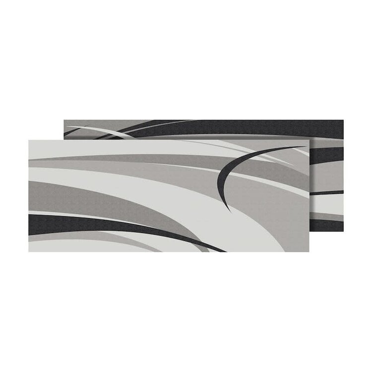 Faulkner Mat Graphic BLK/Grey 8x16