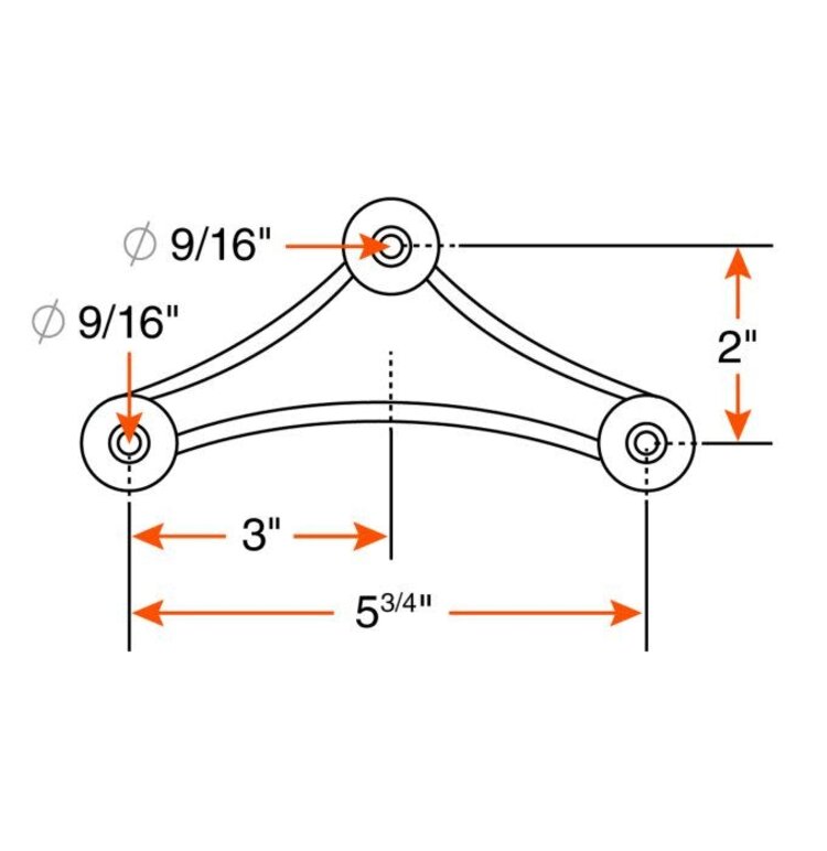 TOW RITE equalizer 5 5/8'' x 2 1/4'' EQ-104