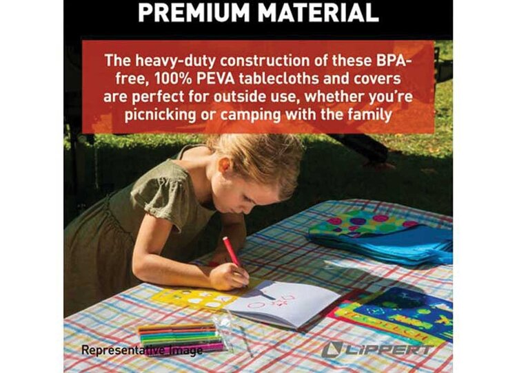 Lippert LIPPERT 3 PC PICNIC TABLE COVER SET-PATCHWORK PRINT