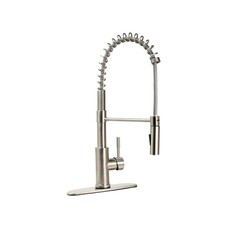 Dura Faucet STREAMLINE COIL PULL-DOWN RV KITCHEN FAUCET - BRUSHED SATIN NICKEL