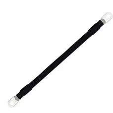East Penn Battery Cable; Deka; Eyelet Terminal; Switch To Starter; Black Negative; Copper; 24 Inch Length; 2 Gauge