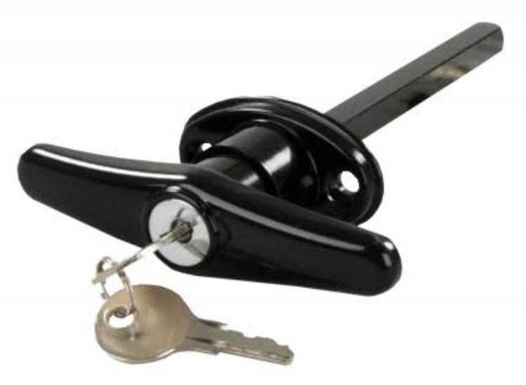 JR Products Locking tee Handle Blk