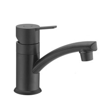 Dura Faucet MODERN SINGLE LEVER CENTERSET RV LAVATORY FAUCET - MATTE BLACK