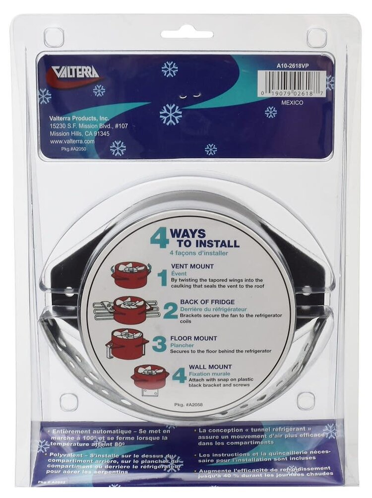 Valterra Refrigerator Cooling Fan Assembly