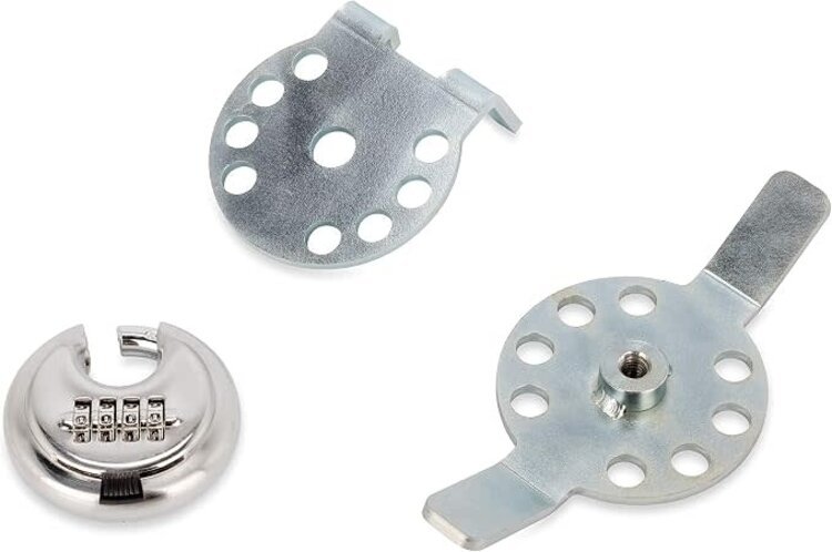 Camco Mfg., Inc. Propane Tank Lock; Use With RV Or Camper Mounted Tanks; Combination Lock; Fits 3/8 Inch And 1/2 Inch Threaded Rods