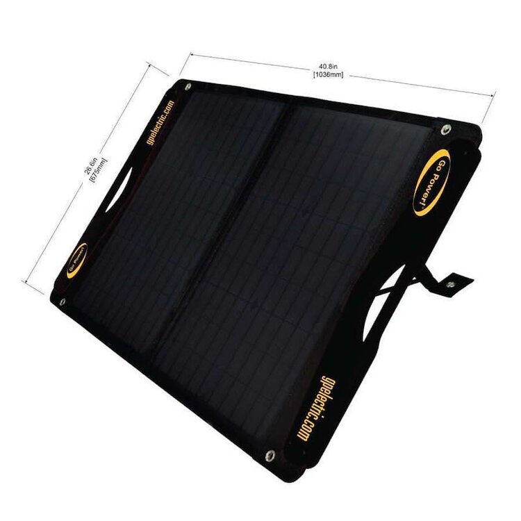 Go Power 100W / 4.5A Duralite Portable Solar Kit
