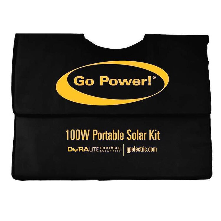 Go Power 100W / 4.5A Duralite Portable Solar Kit