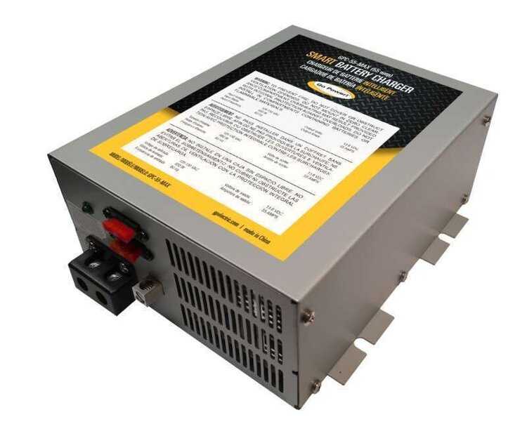 Go Power 75 Amp Converter / Battery Charger 12v, 1 bank