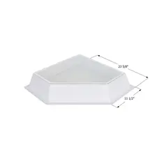 Skylight Inner Dome; For Skylight Part Number NSL229; Neo-Angle; 21-1/2 Inch Length x 10 Inch Width Opening; 23-5/8 Inch Length x 11-1/2 Inch Width