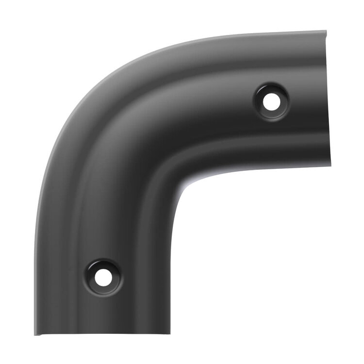 B&B molders CORNER CAP, RADIUS TOP REAR CORNER COVER, BLACK