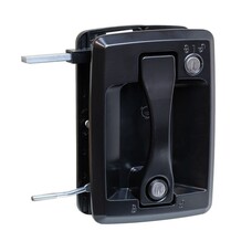 Global Link Motor Coach Entry Lock, Remote Link, 3500 Series Doors, Black Powder Coat