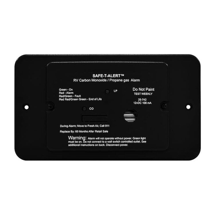 CO/LP ALARM KIT W/ SOLENOID BLACK