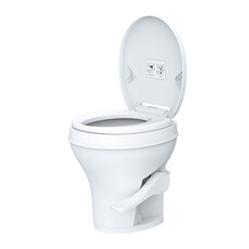 Seaflo high toilet with sprayer