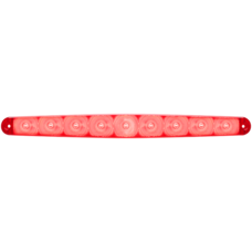 Trailer Light; Stop/ Turn/ Tail Light; LED Bulb; Rectangular; Red; 15 Inch Length x 1-5/8 Inch Width x 3/4 Inch Height; 12 Volt; Polycarbonate Lens And Housing; Single