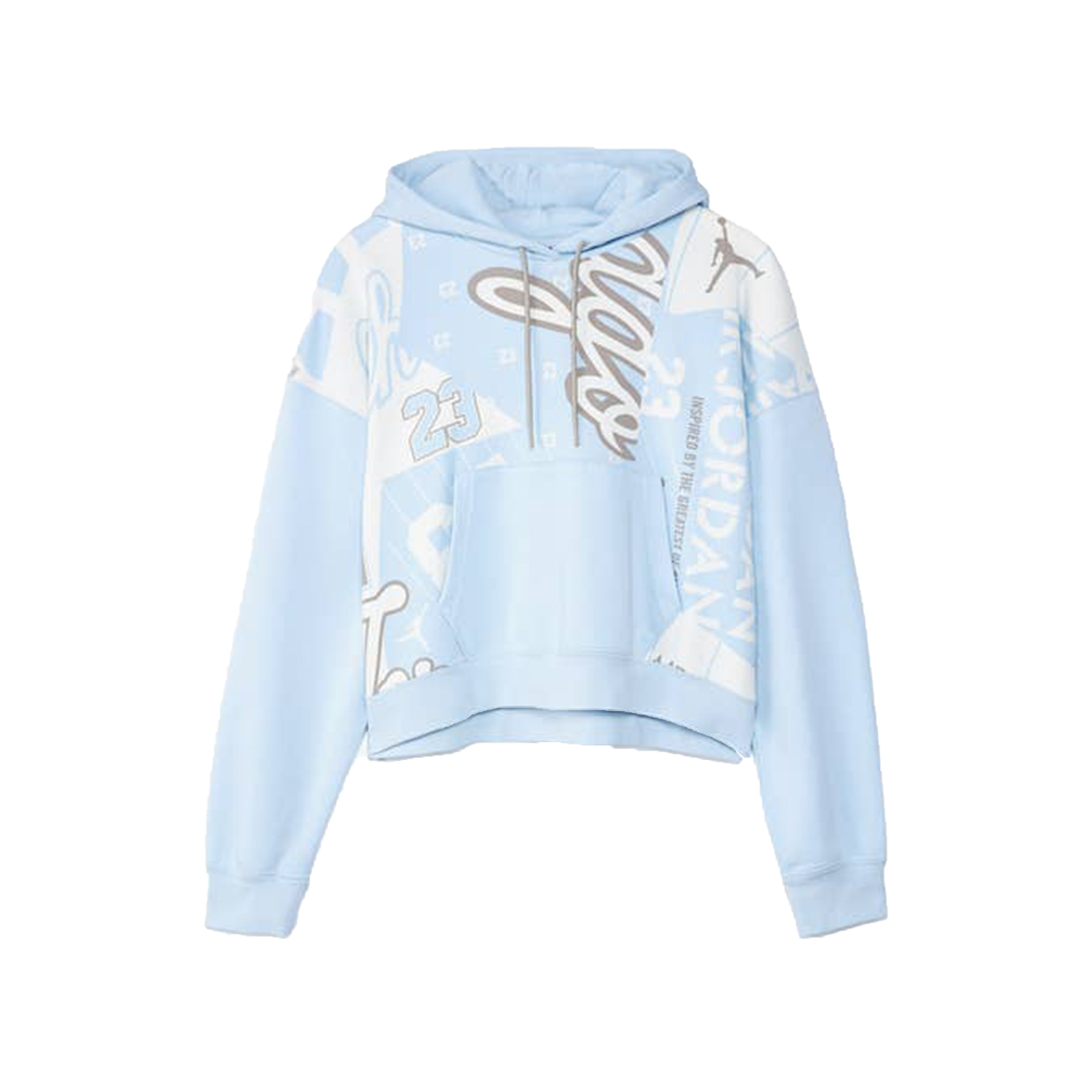 Jordan W Fleece AOP Hoodie Core - Celestine Blue