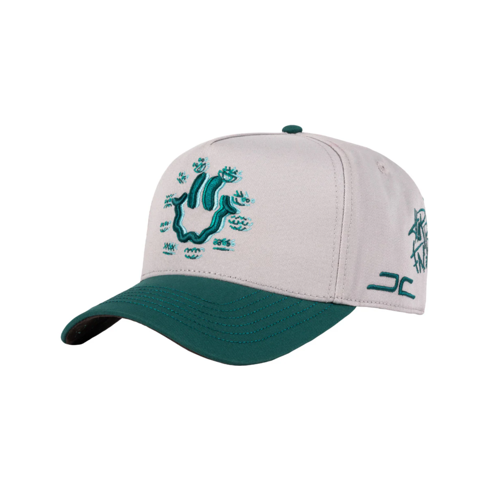 JC Hats Gorra JC Hats Happy Face - Gray / Turquoise