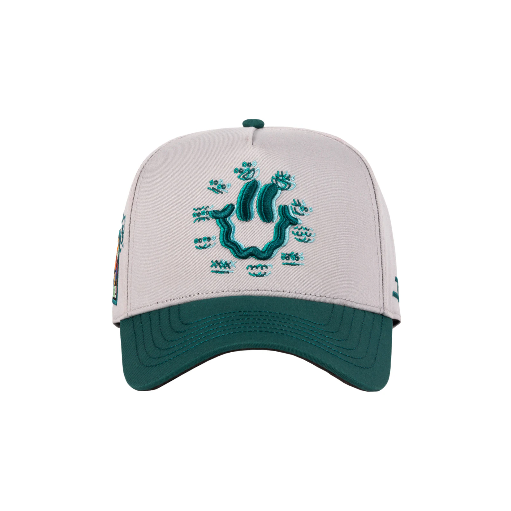 JC Hats Gorra JC Hats Happy Face - Gray / Turquoise