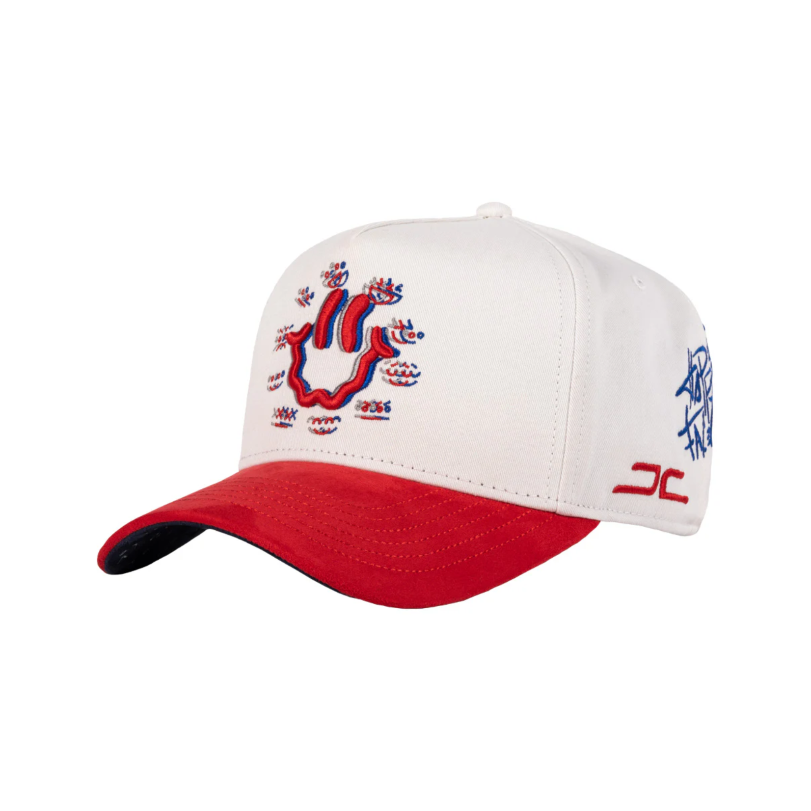 JC Hats Gorra JC Hats Happy Face - White / Red