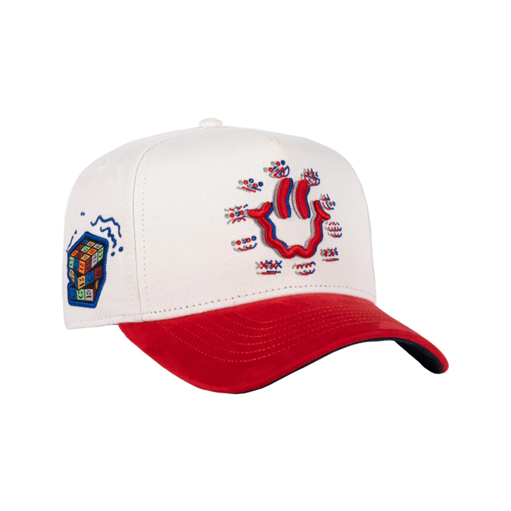 JC Hats Gorra JC Hats Happy Face - White / Red