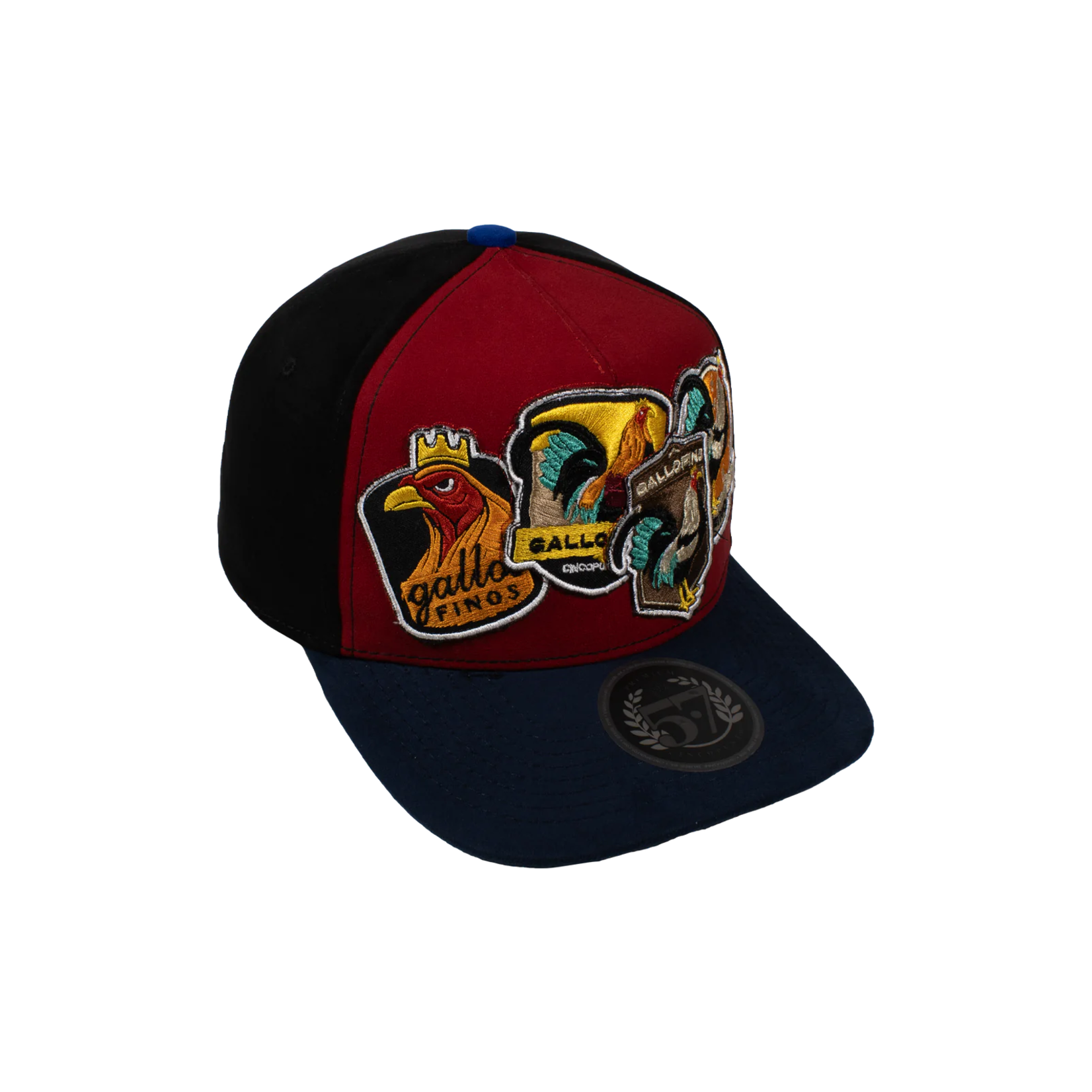 Cincopunto7 Gorra 5.7 Parches Gallo Fino-Black/Red