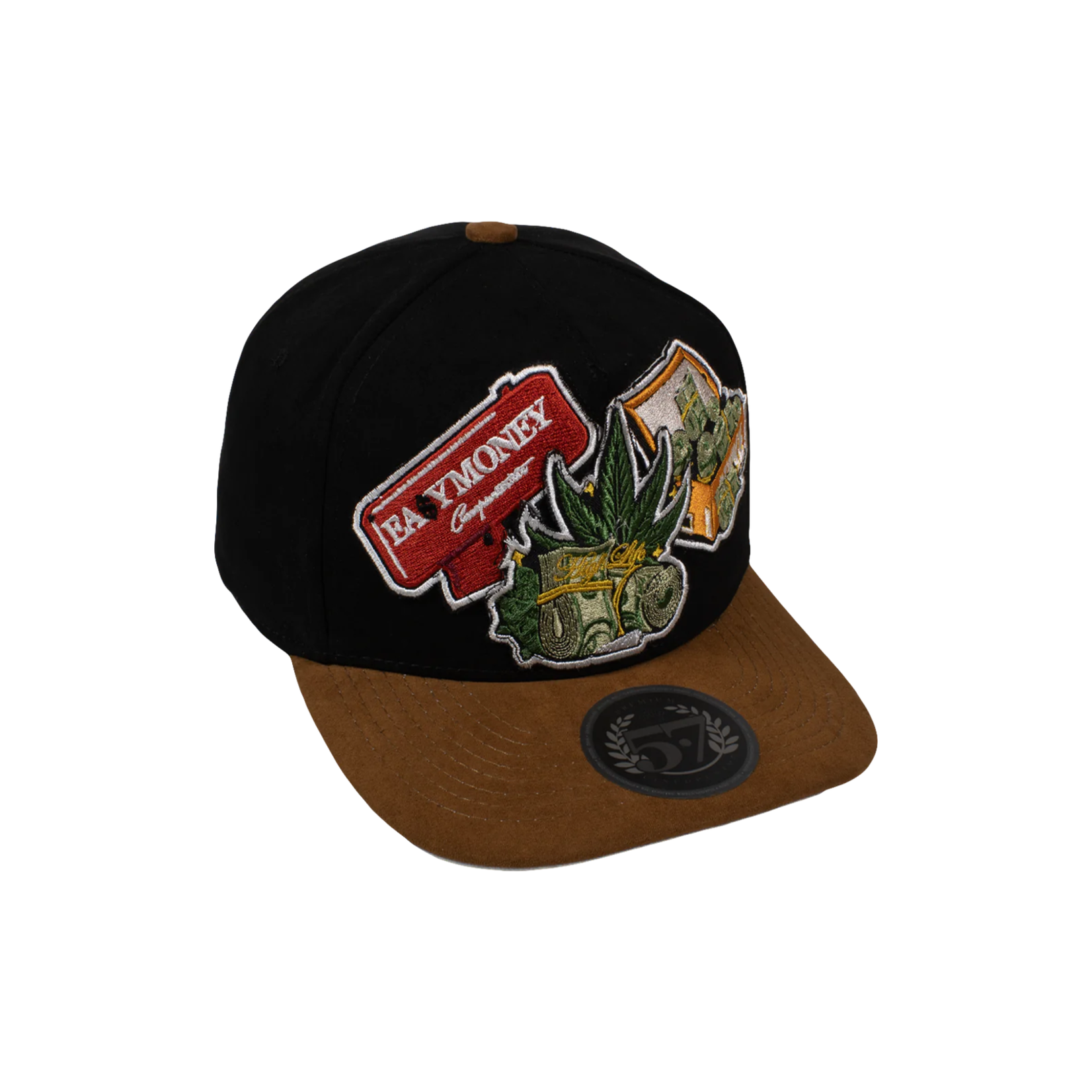 Cincopunto7 Gorra 5.7 Parches Easy Money-Black/Camel