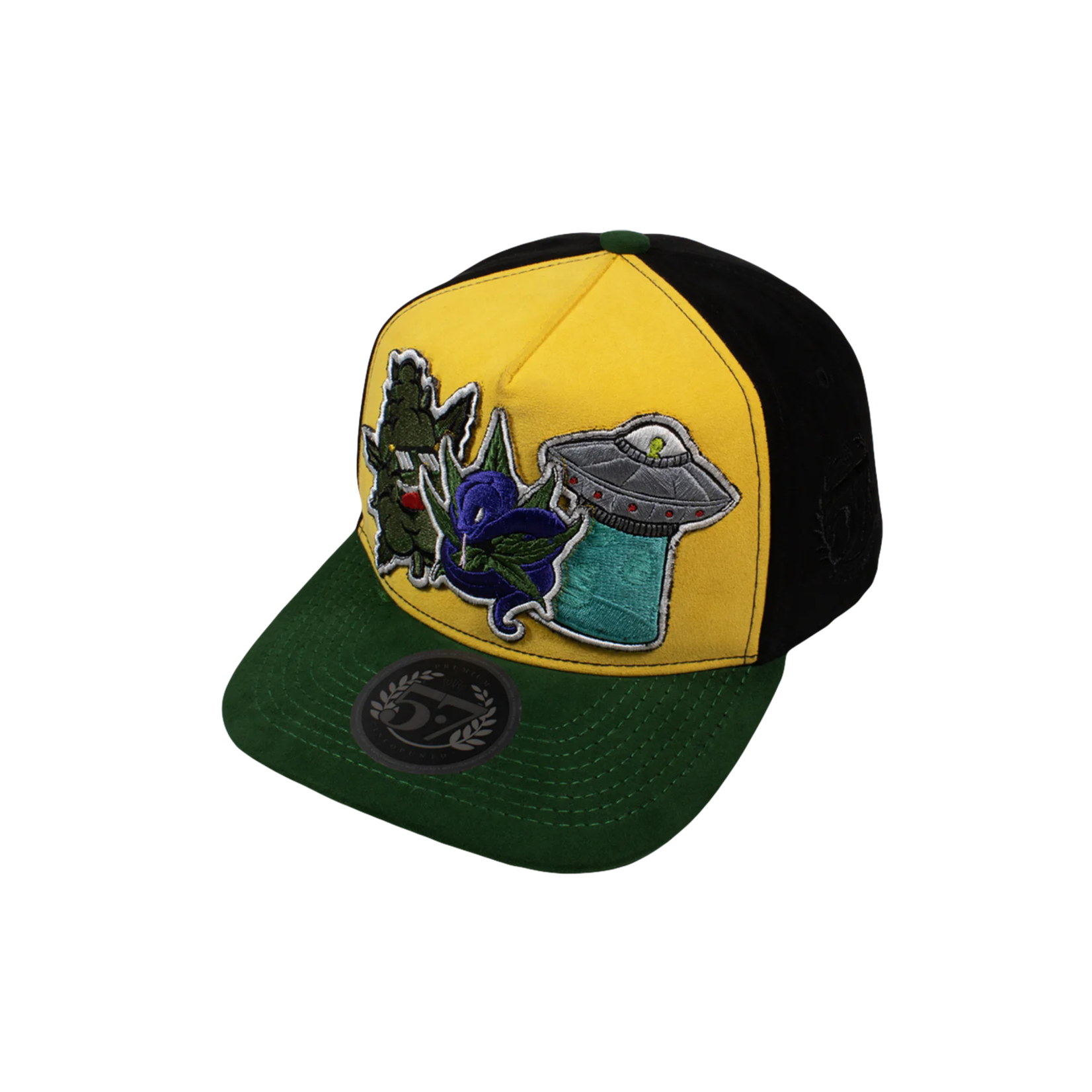 Cincopunto7 Gorra 5.7 Parches High Life-Yellow/Green