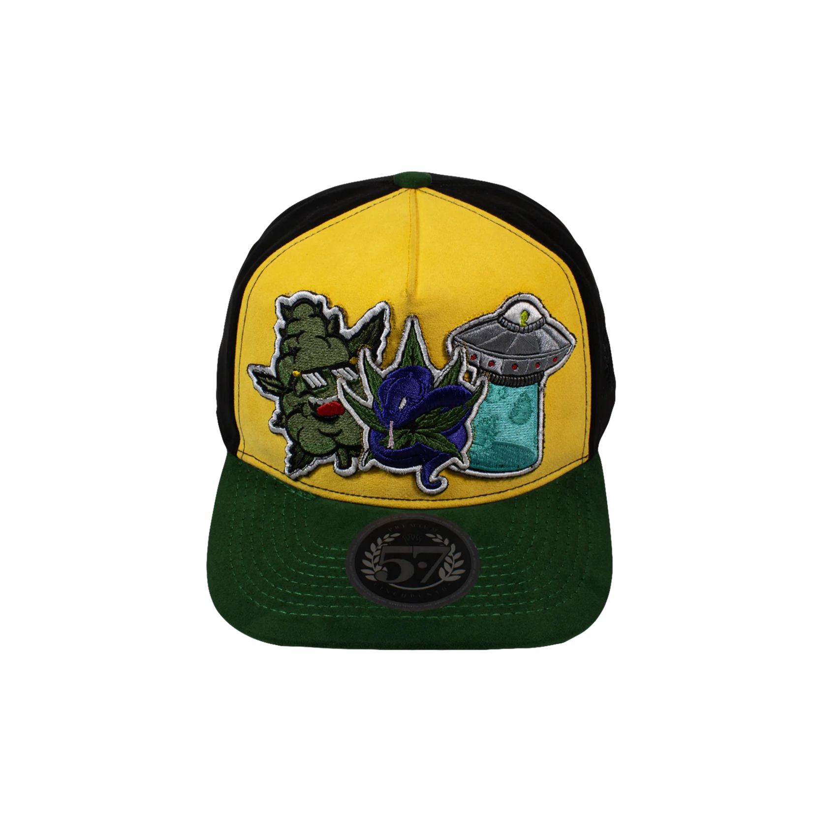 Cincopunto7 Gorra 5.7 Parches High Life-Yellow/Green