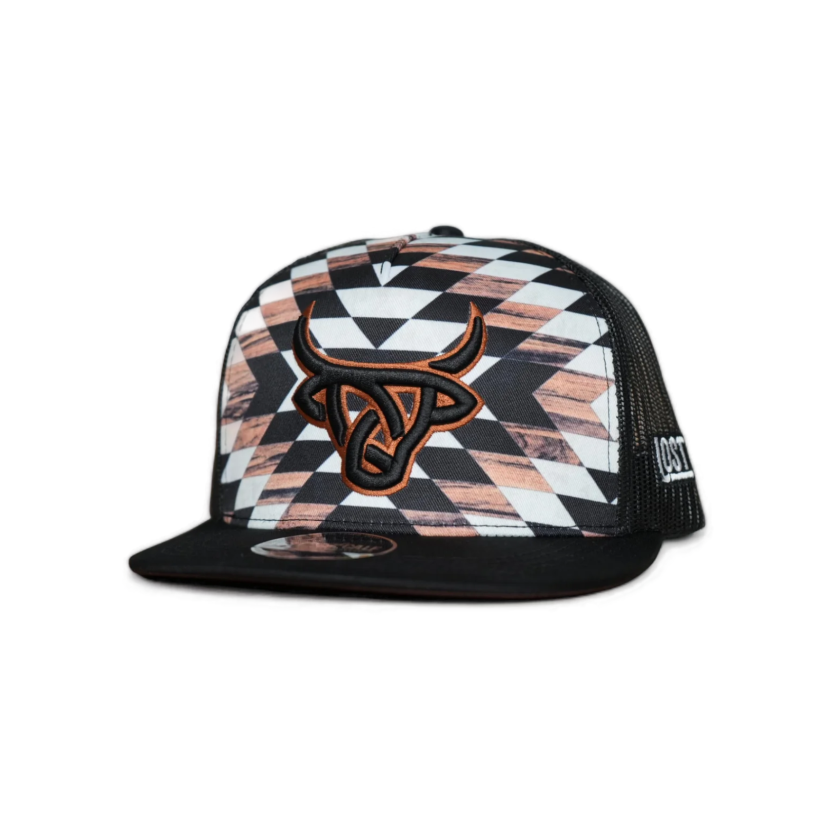 Lost Calf Brand Gorra Lost Calf Xipe flat - Black /Brown