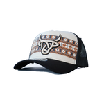 Lost Calf Brand Gorra  Curva Lost Calf Luka 5 Panel. Black / Beige