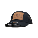 Lost Calf Brand Gorra Lost Calf Leather Plate Curve - Black/Brown