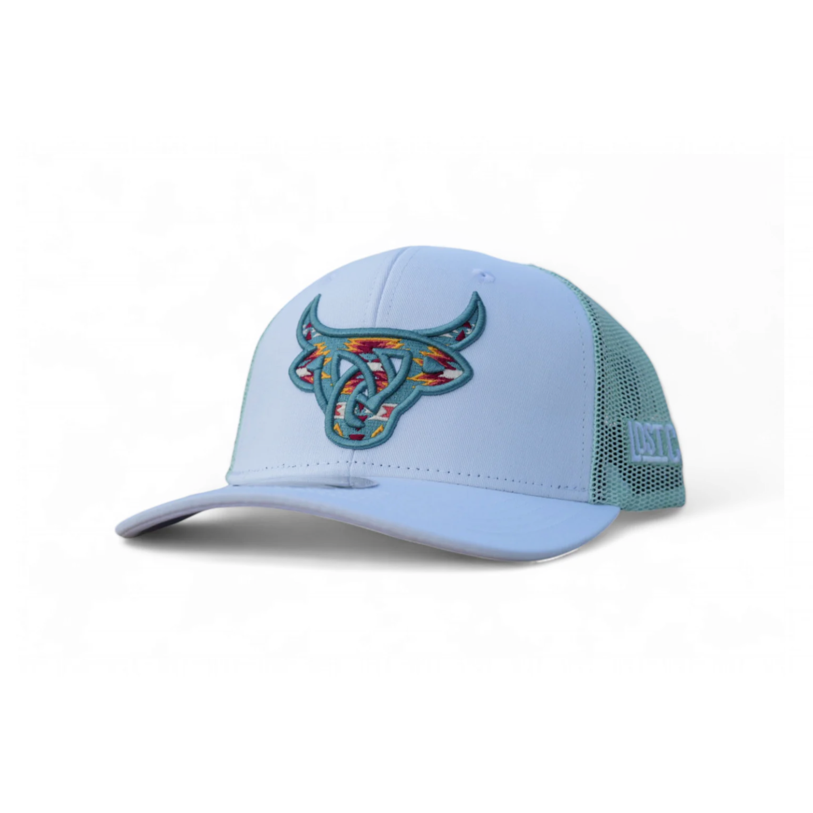 Lost Calf Brand Gorra Lost Calf Olmeca Flat  - White / Turquoise