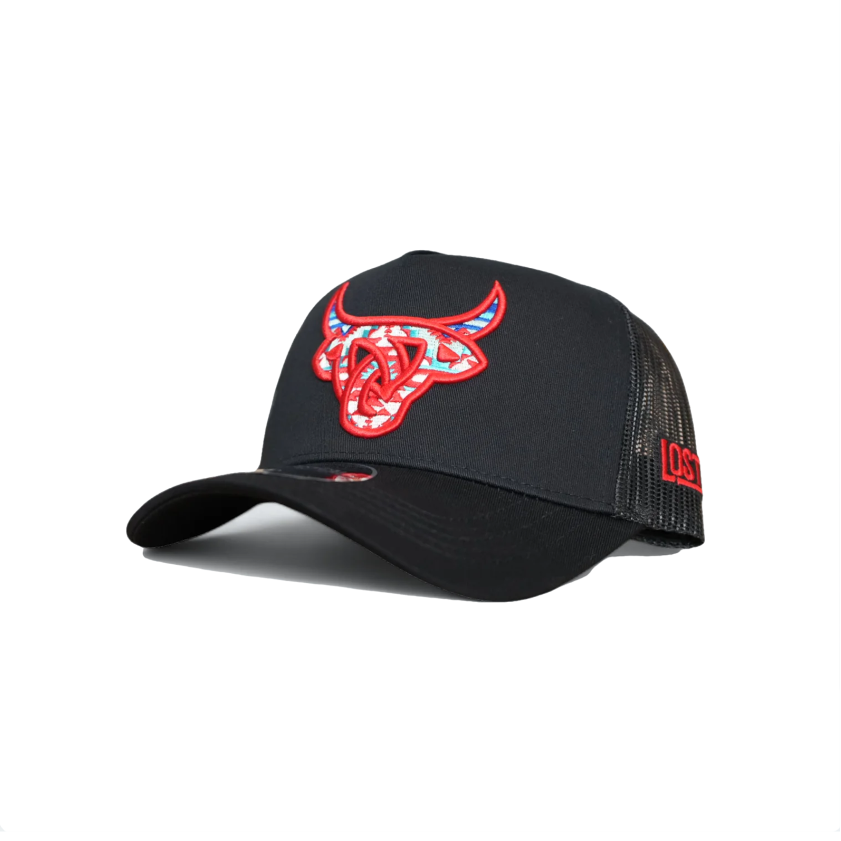 Lost Calf Brand Gorra Lost Calf Maya 5 Panel - Black/Red/Colors