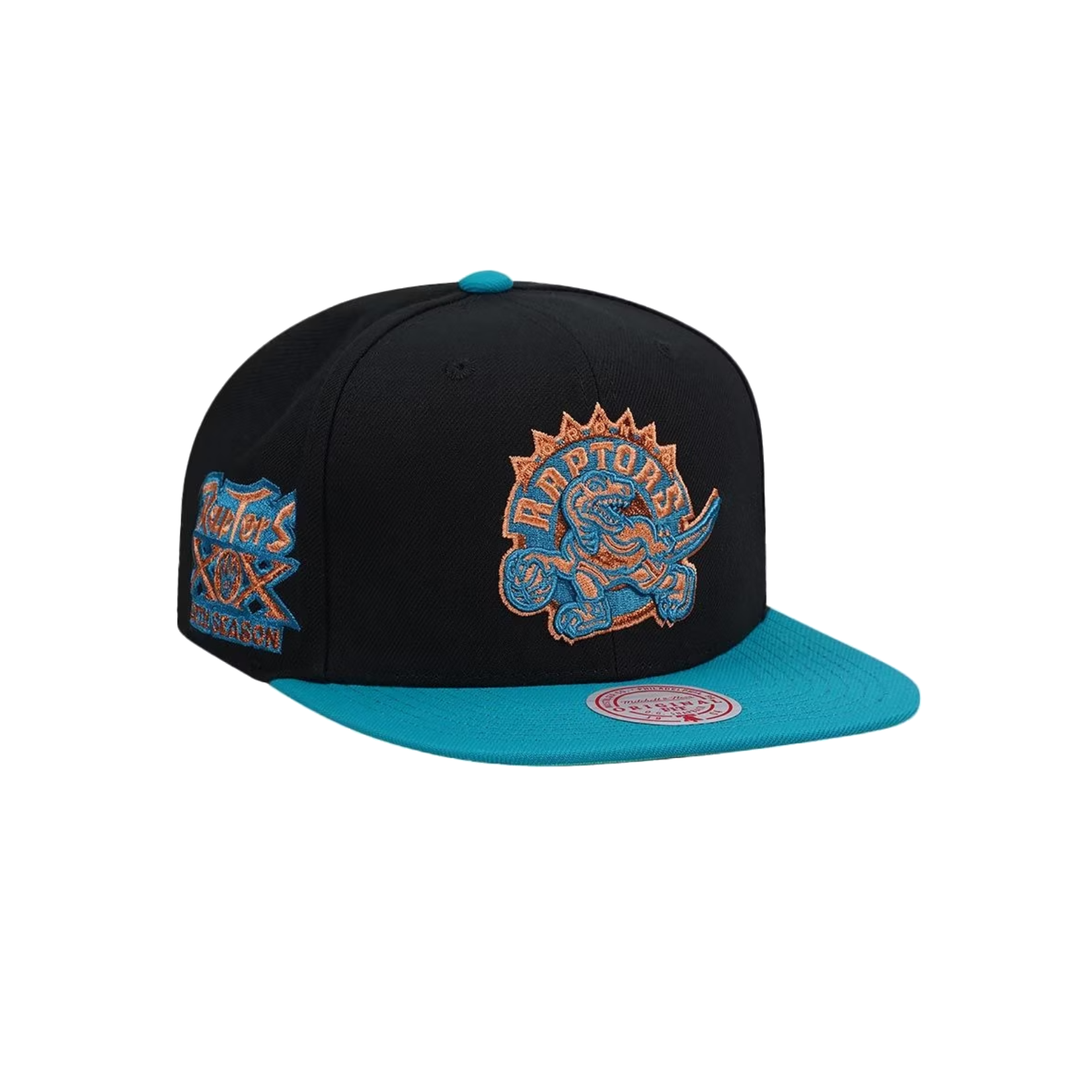 Mitchell & Ness Gorra Mitchell & Ness Raptors-Black/turquoise/Copper