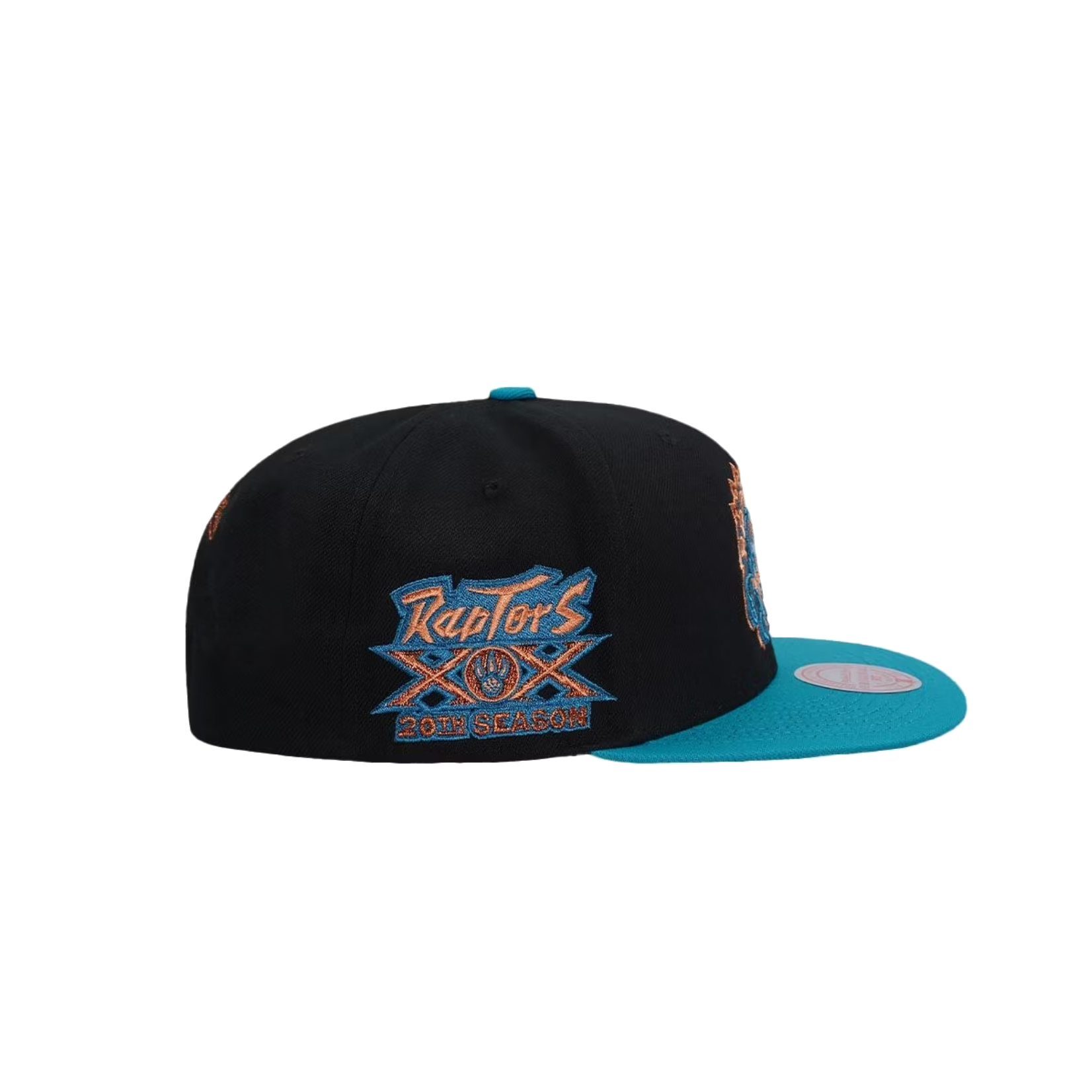 Mitchell & Ness Gorra Mitchell & Ness Raptors-Black/turquoise/Copper