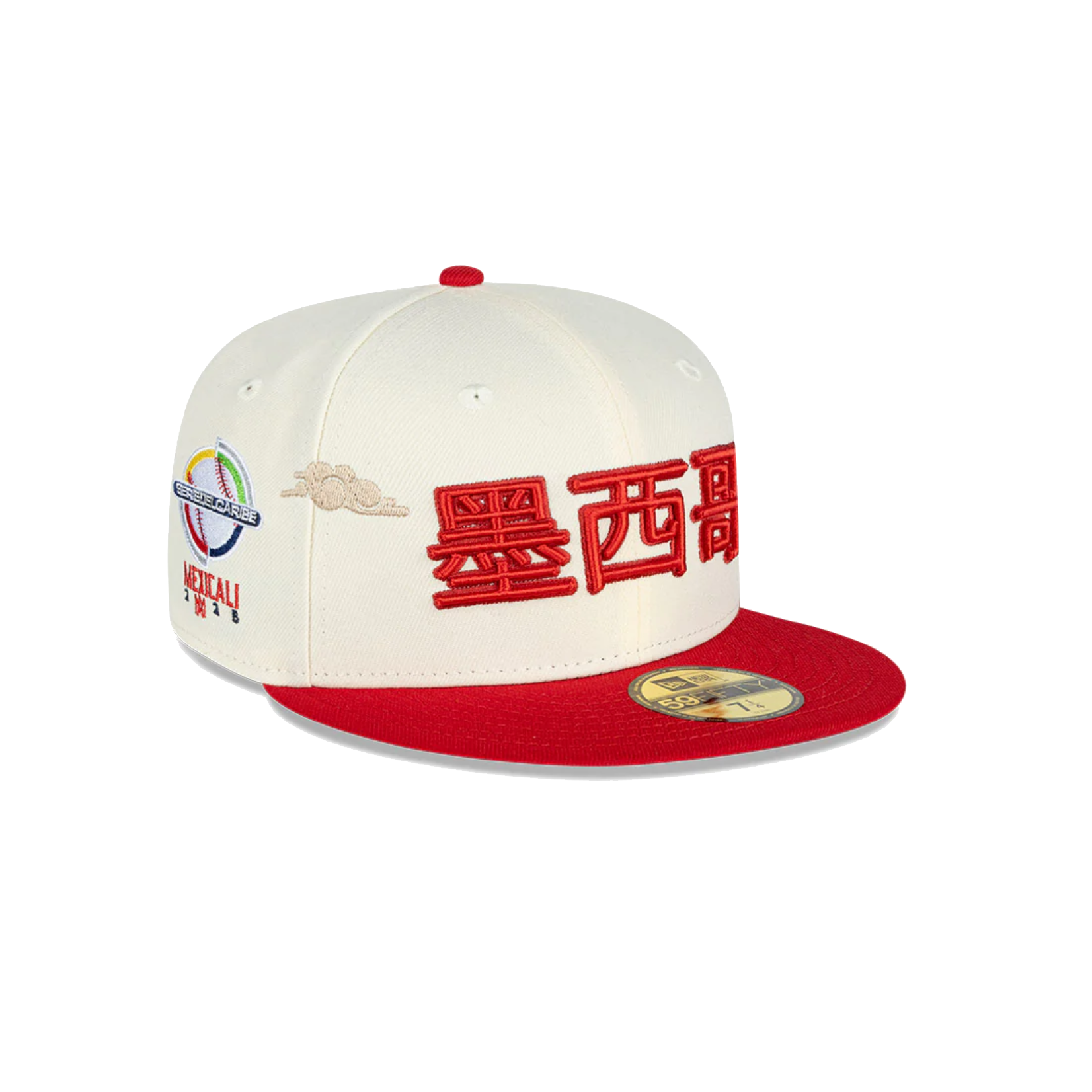 New Era Gorra New Era Serie del Caribe Mexicali 2025 - Beige / Red