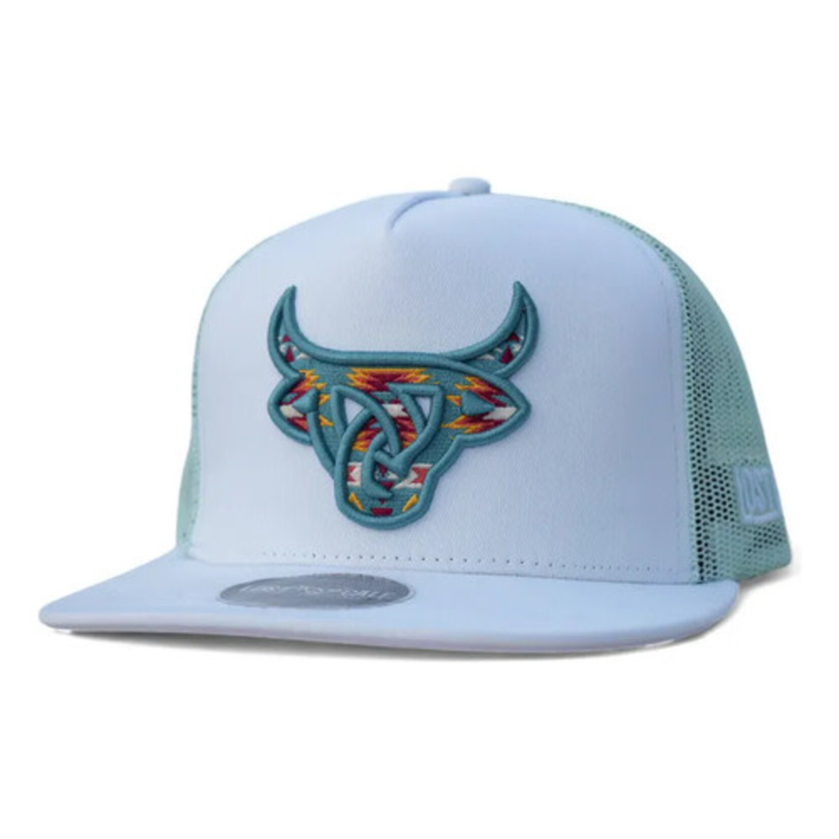 Lost Calf Brand Gorra Lost Calf Olmeca Flat  - White / Turquoise