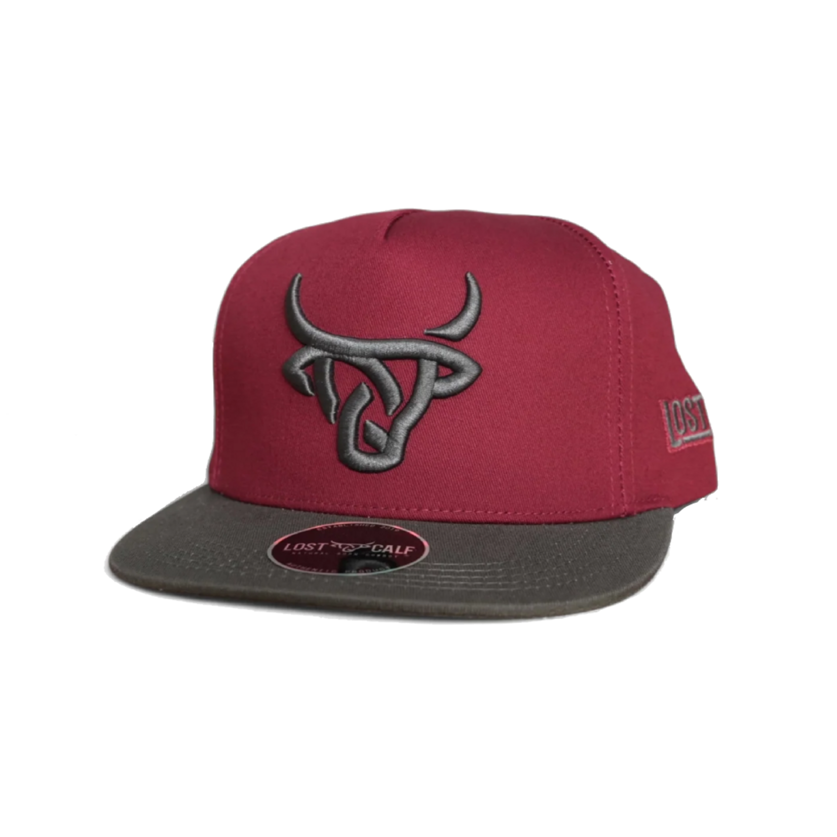 Lost Calf Brand Gorra Lost Calf Maroon - Grey/Wine