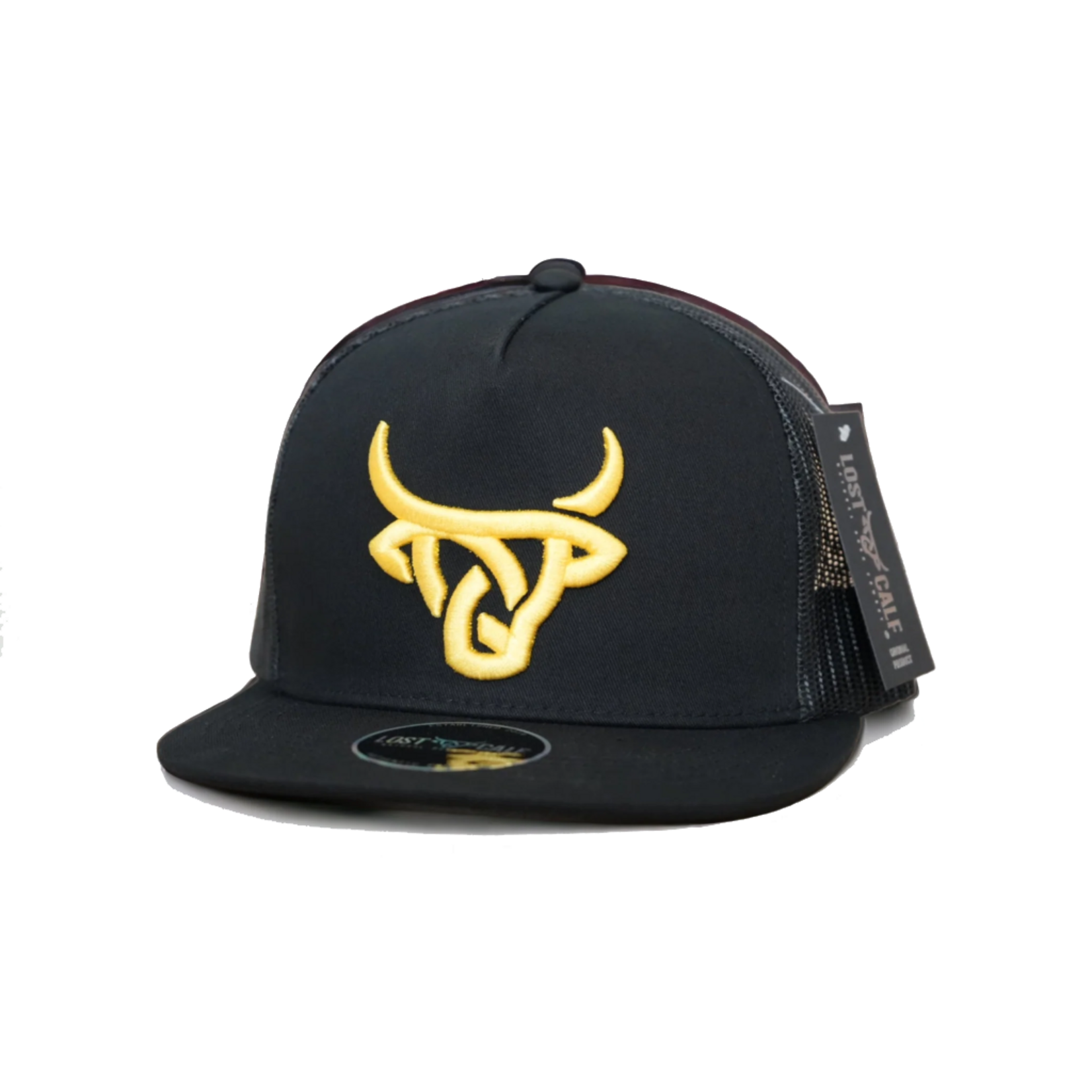 Lost Calf Brand Gorra Lost Calf Dominic Flat - Black / Yellow